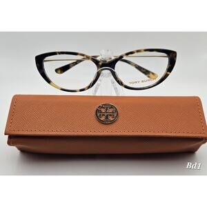 Tory Burch Designer Eyeglass Frames Tortoiseshell Cat Eye Includes Case